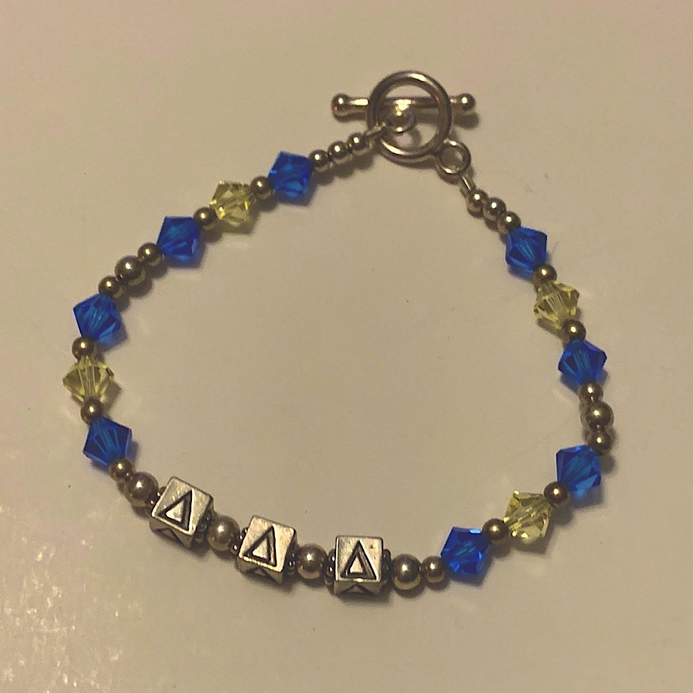 Sorority Bracelet, Tri Delt, Delta Delta Delta